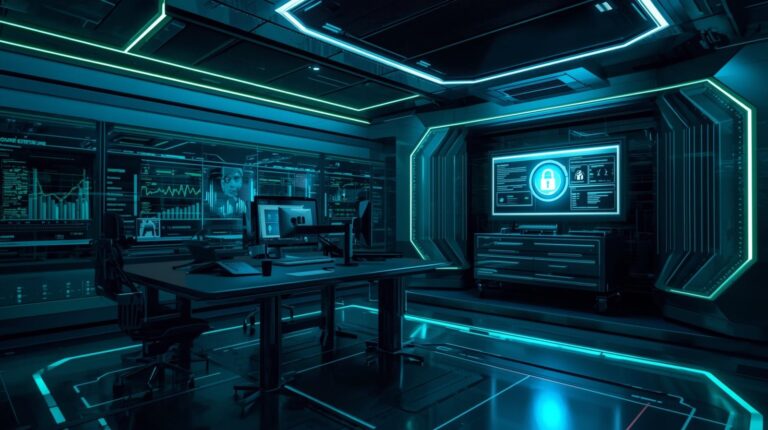 AI-driven enterprise cybersecurity systems protecting sensitive business data
